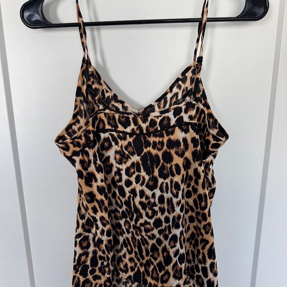 SUPRE Satin Leopard Print Cami | Size Small - Picture 2 of 3